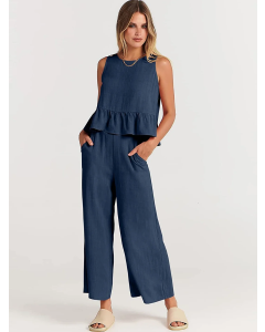 WOMEN'S SUMMER CASUAL 2 PIECE SET(BUY 2 FRRR SHIPPING)