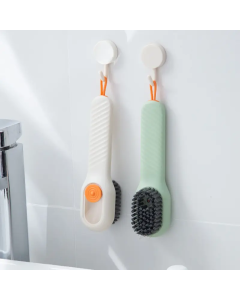 Multifunctional shoe clothes brush cleaning brushes press type cleaning agent dish washing pot brush cleaner for kitchen