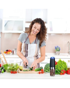 Automatic Electric Gravity Induction Salt and Pepper Grinder