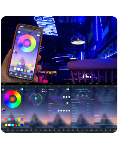 44 key wireless controller RGB light bar remote control