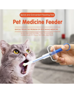 Syringe Push Pet Feeder Universal For Dogs And Cats