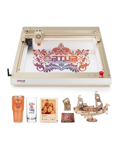 ORTUR OLM3 10W output power laser engraving machine, 0.05 * 0.1mm Compressed spot laser cutter join app control, travel speed up to 20000mm/min