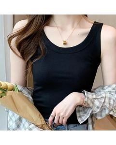 Boom Modal cotton halter vest for women with a summer threaded undertop wearing sleeveless - a hair replacement