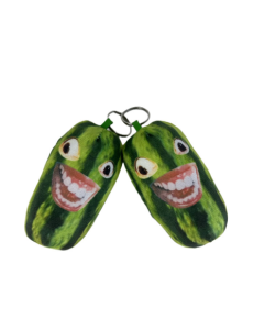 Explosive watermelon strips pendant quirky melon strips family members who understand ah under the head male vocal doll toys