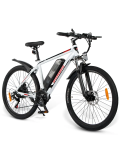 SAMEBIKE SY26 Electric Bike 26 inch 350W Motor 36V 10Ah Battery 35km/h Speed Front and Rear Disc Brake - White