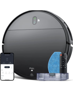 onson  Robot Vacuum and Mop Combo, WiFi/App/Alexa, Robotic Vacuum Cleaner with Schedule, 2 in 1 Mopping Robot Vacuum with Watertank and Dustbin, Self-Charging, Slim, Ideal for Hard Floor, Pet Hair, Carpet