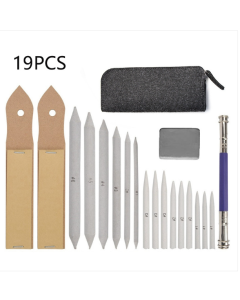 19-piece set of paper erasing pens, smudge pens, sketching and painting correction pens with storage bag
