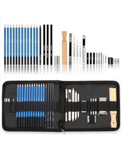 KALOUR 33-in-1 Sketch Pencil Set Beginner Brush Art Supplies