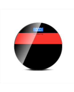 Human body weight scale USB home body fat scale battery model (black and red)