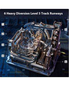 Track maze 3D wooden assembly model