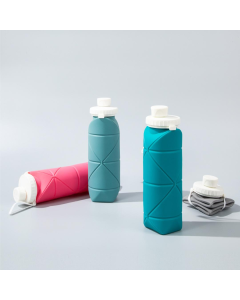 xiaomi youpin Folding water cup silicone sports picnic cup portable mountaineering outdoor anti-fall high temperature resistant kettle 600mL