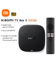 Original  Global Version Xiaomi TV Box S 3rd Gen 4K Ultra HD Bluetooth 5.2 Wifi6 32GB ROM Google TV Google Assistant Smart Media Player