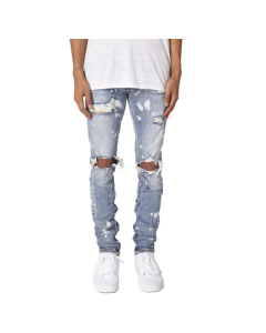 Men's slim ripped jeans