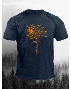 Fox Tree Print Men's T-Shirt