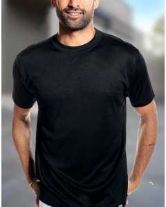 Solid Black T-Shirt for a Sleek and Timeless Look