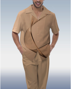 Suitmens Men's Coffee Two-Piece Casual Suit 001