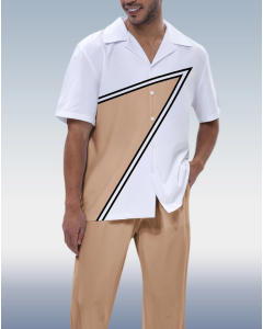 Leisure Suits 004: Stylish Two-Piece Attire for Men