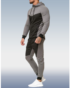Men's Grey Leisure Sports Two-Piece Set
