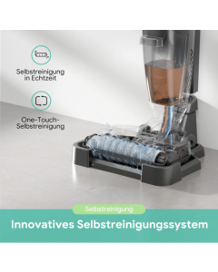 Tesvor Wet Dry Vacuum Cleaner, 3-in-1 Washing Vacuum Cleaner, R5 Pro Cordless Floor Cleaner, Suction Mop with 900 ml Water Tank, Vacuum Cleaner Mop Self-Cleaning, Vacuums Wipes & Dries for All Floors