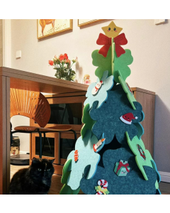 Felt Flowers Christmas Tree Money Tree Santa Claus Decoration Supplies Gift