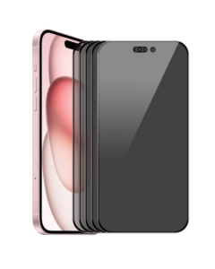 For iPhone 15 Plus 5pcs ENKAY Hat-Prince 28° HD No Shake Full Screen Anti-Peep Film Tempered Glass Protective Film