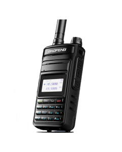 Baofeng P15UV High Power Two Way Radio Type-C Long Range FM Radio Transceiver IPX4 Waterproof LCD Display LDE Flashlight UHF VHF Dual Band Portable Walkie Talkie Support V0X Sound Contro