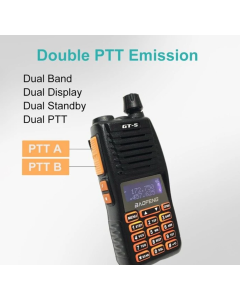 BAOFENG GT-5 10W High Power Profesional Walkie Talkie Long Range Dual Band CB Ham UV82 Two Way Radio Comunicador Transceive