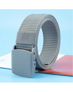 Metallic Non-Magnetic Buckle Nylon Belt