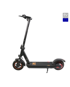 KugooKirin M3 Folding Electric Scooter 10 Inch Tire 500W Motor Max Speed 40km/h Max 40km Range 13Ah Battery BMS LCD Display Front Drum Brake Rear E-Brake LED Light Support NFC Card Built-in 4-Digit Combination Chain Lock - Black