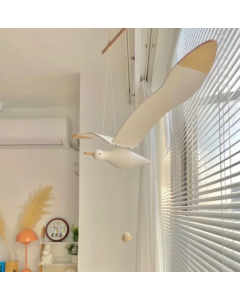 Handmade Wooden Seagull Wind Chimes
