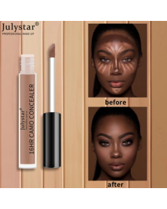 Julystar Concealer, waterproof, sweat-resistant, long-lasting concealer, concealer for acne marks, concealer liquid, concealer, concealer for dark circles, foreign trade