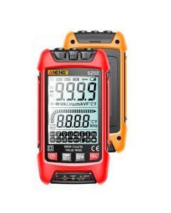 ANENG. SZ02 9000 Counts Auto Range True RMS Digital Multimeter High Precision Resistance Frequency Capacitor Tester-Orange/Red