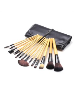 15 pieces/set of wood color makeup brush set powder makeup tools