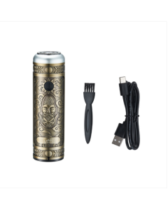 JM-T50 Portable rechargeable retro metal body mini electric shaver