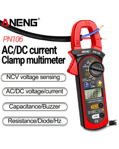 ANENG PN106 4000 Counts Clamp Meter AC/DC Ammeter Voltmeter Electric Tester True RMS Multimeter Clamp Tool for Electrician