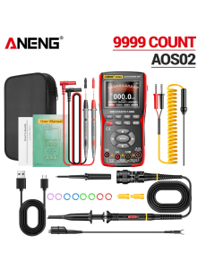ANENG AOS02 9999 Counts Digital Professional Oscilloscope Multimeter 48M/S 10MHZ PC Waveform Data Storage True RMS Tranistor