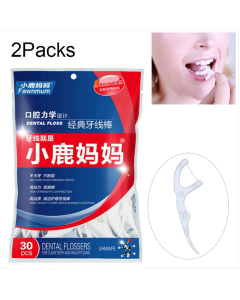 Mother Deer floss stick Ultra-fine floss safety line Toothpick line Portable floss