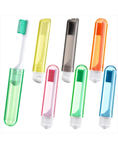 Portable business folding toothbrush Multi-color super soft travel toothbrush