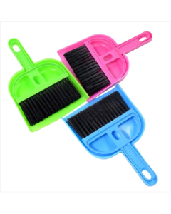 3 sets of pet sweeper pet dustpan small broom cat dog pickup color random delivery