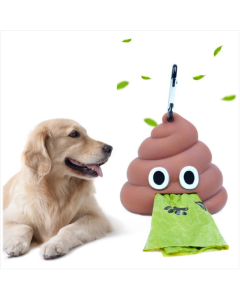 Pet out portable soft silicone pet poo bag storage box