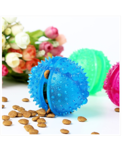 Pet interactive leaky toy Educational tear-resistant leaky feeder Diameter :8cm color random delivery