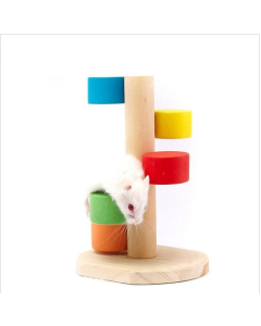 Pet Wooden hamster colored ladder suitable for small pets