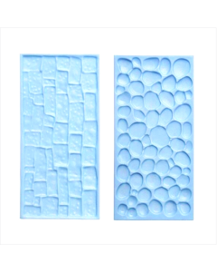 2 a sell bark wood grain fondant print embodying mold cookie baking mold tool