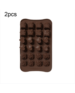 2 a silicone chocolate mold Jelly Christmas candy cake mold, style: gift box