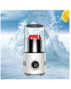 Office desktop hot and cold cup Household cooling cup Milk heater, National standard, size :11.5×24 cm (white)