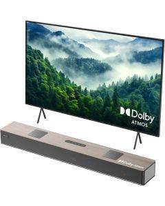 Hiwill 5.2.2ch Wooden Dolby Atmos Soundbar, All-in-one Sound Bar for Smart TV with Dual Built-in Subwoofer, Resonance Optimization Architecture, 400W Surround Sound System for TV Speaker, WoNoble A502