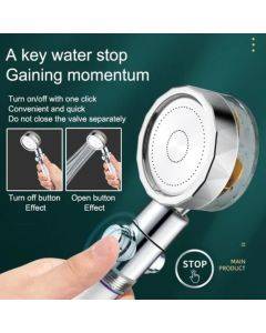 Water Saving Flow 360° Rotating High-pressure Shower