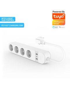 Tuya USB fast charging Type-c multi-function wifi smart socket GE Standard