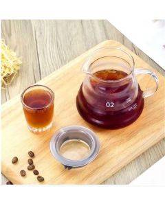 Heat-resistant hand brewed coffee glass pot Yunduo coffee sharing pot, specifications: 350ml glass pot