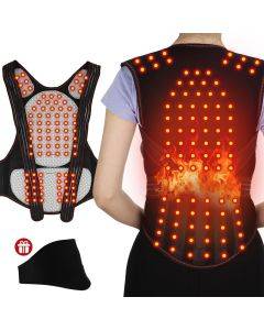 HailiCare Large Edition Home Neck Protector Back Protector Waist Vest Warm Vest Protector with Magnet Physiotherapy, Size: L